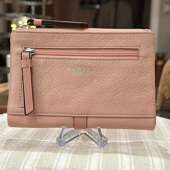 Authentic Radley London West View Medium Bifold Leather Wallet in Pink 🩷 - Picture 3 of 16